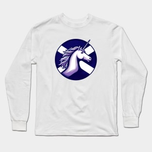 Unicorn, Scotland's national animal Long Sleeve T-Shirt